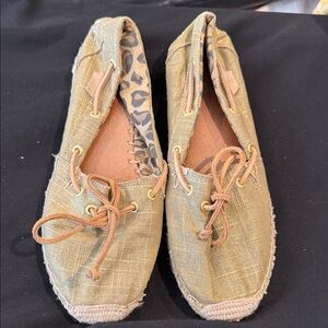 Sperry Olive Espadrilles for Women 8.5